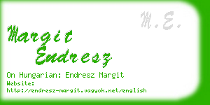 margit endresz business card